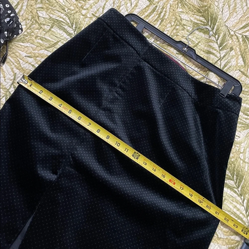 J.Crew polkadot velvet pencil skirt
